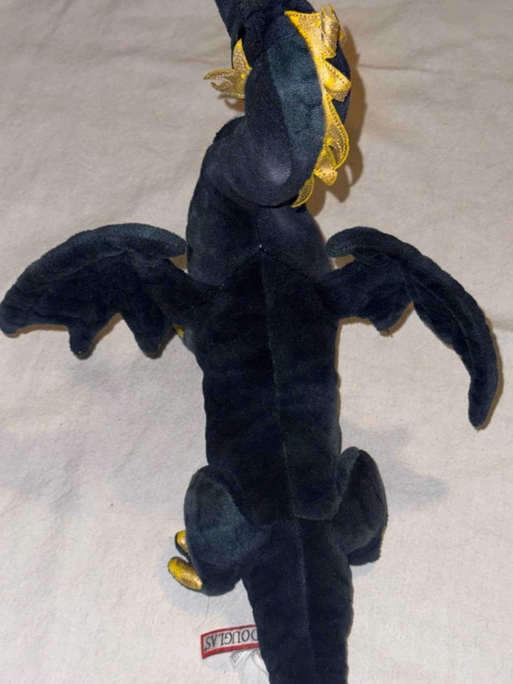 Douglas Aragon Navy Dragon Large Plush Stuffed Animal - Picture 7 of 9